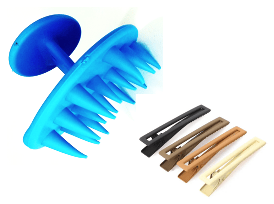 GOT SHAMPOO BRUSH BLUE & SEAMLESS CLIPS RECTANGLE