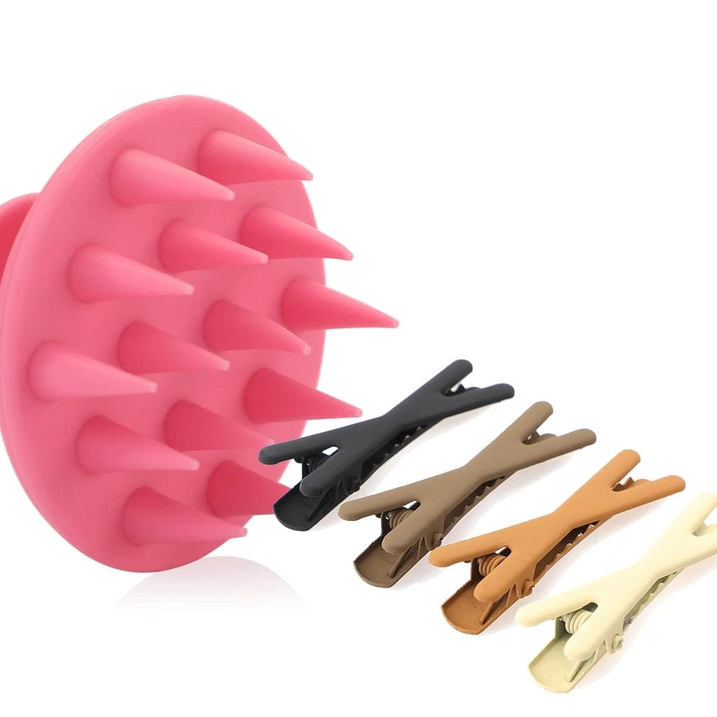 GOT SHAMPOO BRUSH PINK & SEAMLESS CLIPS X