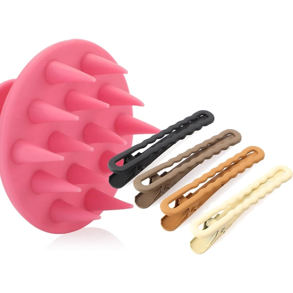 GOT SHAMPOO BRUSH PINK & SEAMLESS CLIPS WAVY