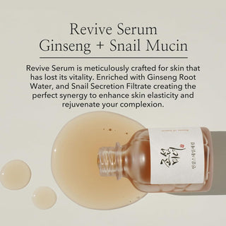 BEAUTY OF JOSEON REVIVE SERUM GINSENG +SNAIL MUCIN 30ML
