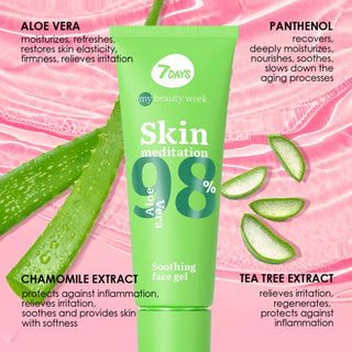 7DAYS MY BEAUTY WEEK Soothing face gel SKIN MEDITATION, 80 ml
