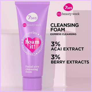 7DAYS MY BEAUTY WEEK Facial airy cleansing foam FOAM IT!, 80 ml