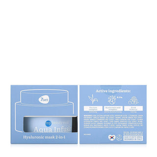 7DAYS MY BEAUTY WEEK AQUA INFUSION Hyaluronic mask 2-in-1, 50 ml