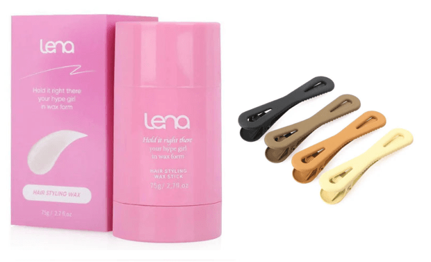 LENA- HAIR STYLING WAX STICK & SEAMLESS CLIPS SIMPLY