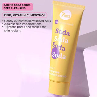 7DAYS MY BEAUTY WEEK Facial deep pore cleanse & scrub SODA, 80 ml