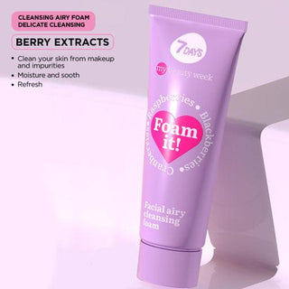 7DAYS MY BEAUTY WEEK Facial airy cleansing foam FOAM IT!, 80 ml