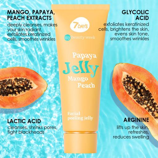 7DAYS MY BEAUTY WEEK Facial peeling jelly JELLY, 80 ml