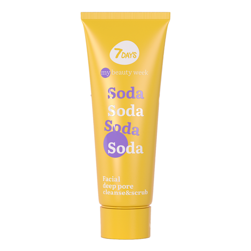 7DAYS MY BEAUTY WEEK Facial deep pore cleanse & scrub SODA, 80 ml