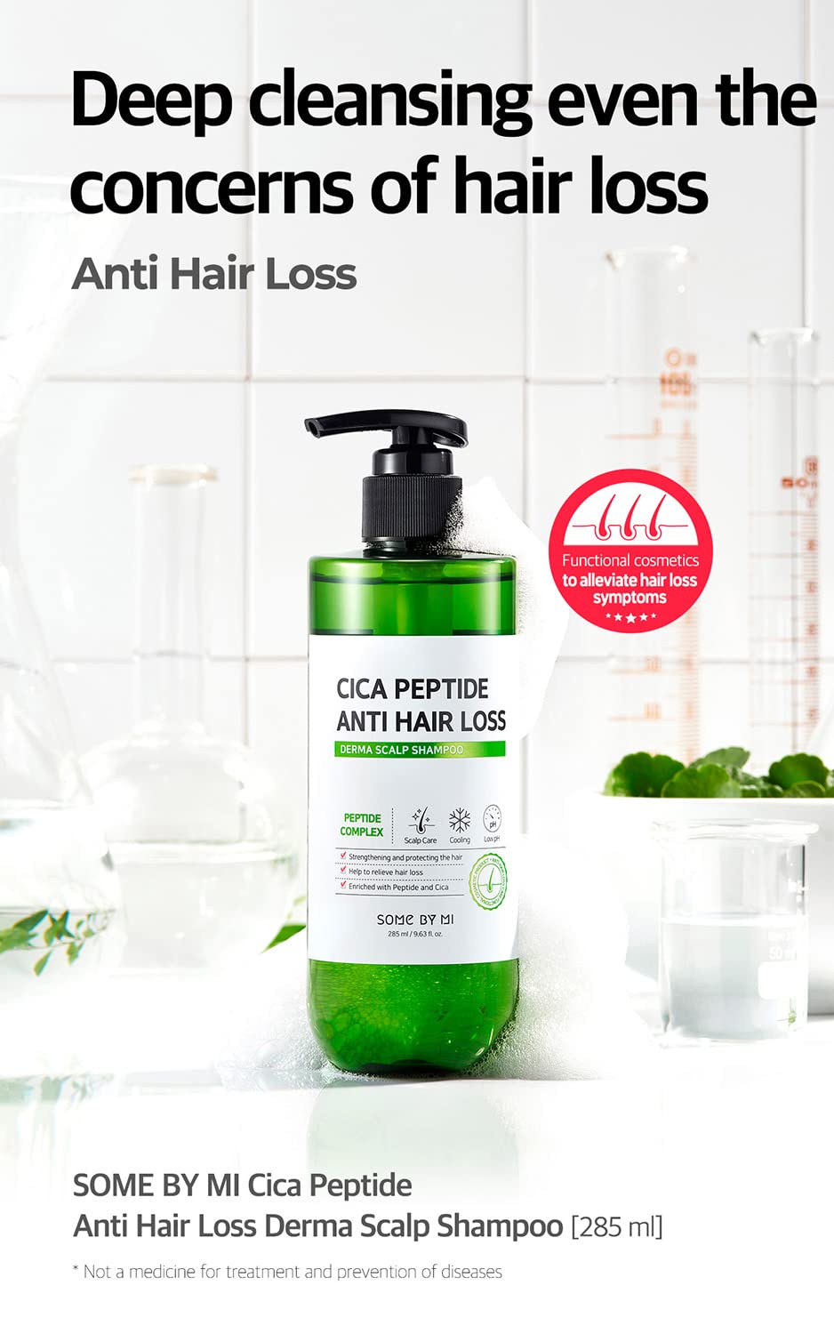 SOME BY MI CICA PEPTIDE ANTI HAIR LOSS DERMA SCALP SHAMPOO 285m