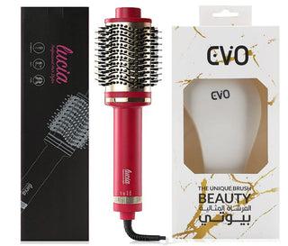 EVO - UNIQUE BRUSH & LUCIA - PROFESSIONAL HAIR STYLER - PINK