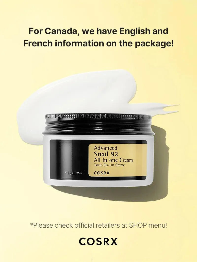 COSRX Advanced Snail 92 All in one Cream -  100 g