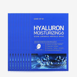 SOME BY MI HYALURON MOISTURIZING GLOW LUMINOUS AMPOULE MASK  (10 Sheets in 1 Pack)