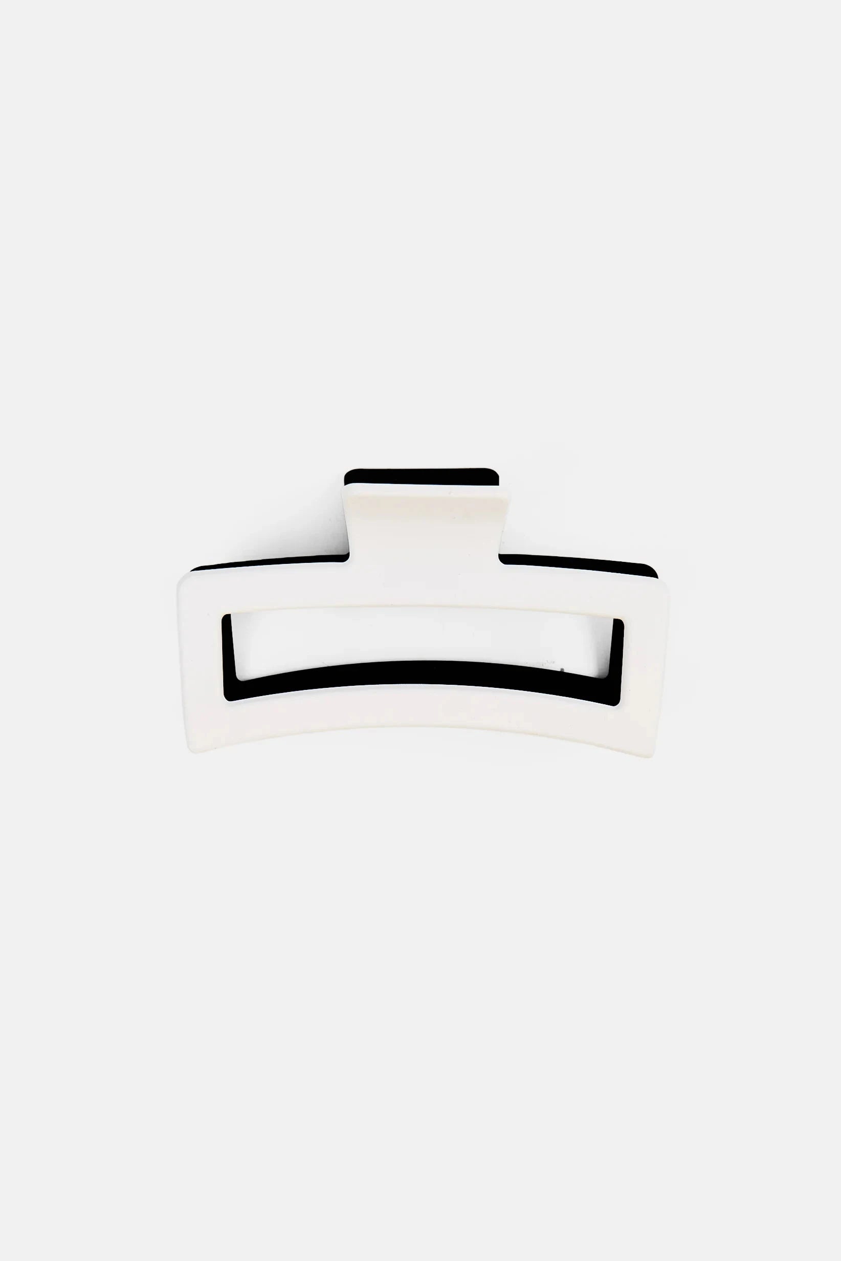FUCHSIA - LARGE HAIR CLAW CLIPS - BLACK & WHITE