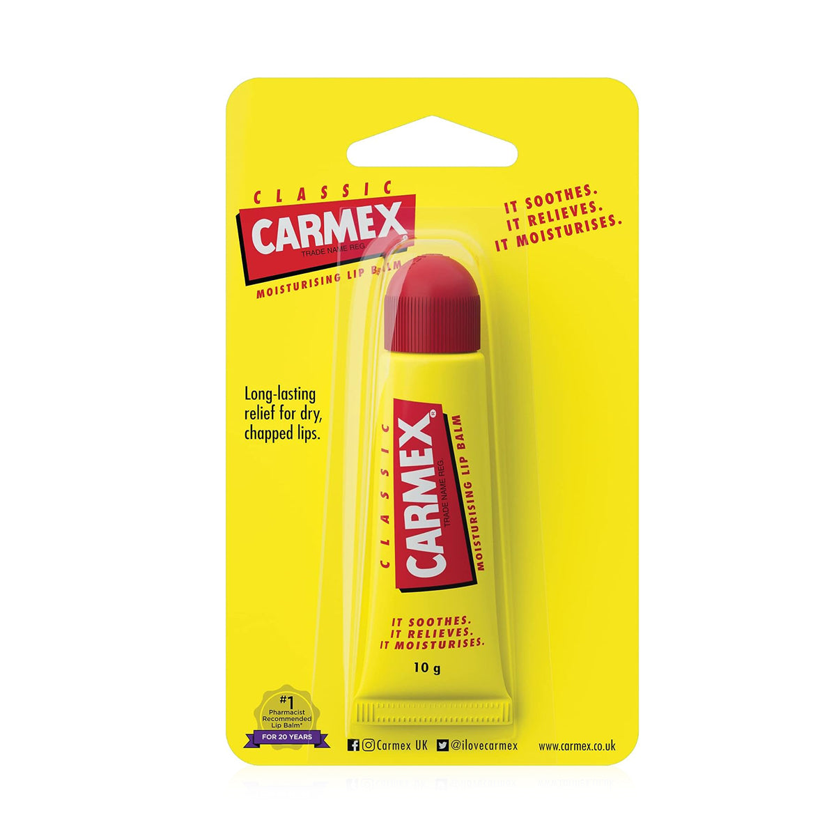 Carmex Original Lip Balm Tube – 10 gm