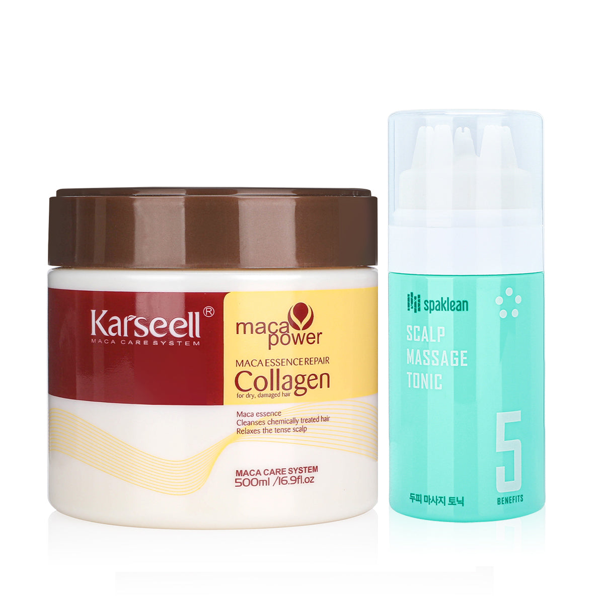 SMOOTH & HEALTHY - KARSEEL MACCA HAIR MASK & SPAKLEAN SCALP TONIC