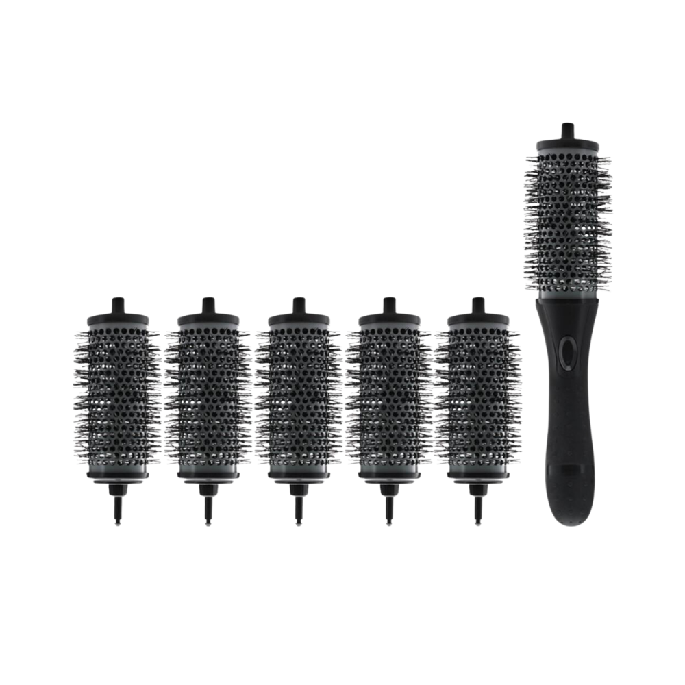 Glary Hair Dryer With Styling Brushes