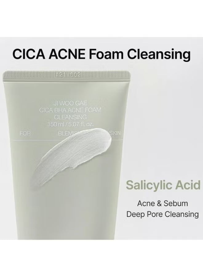 Celimax Ji Woo GAE Cica BHA Acne Foam Cleansing