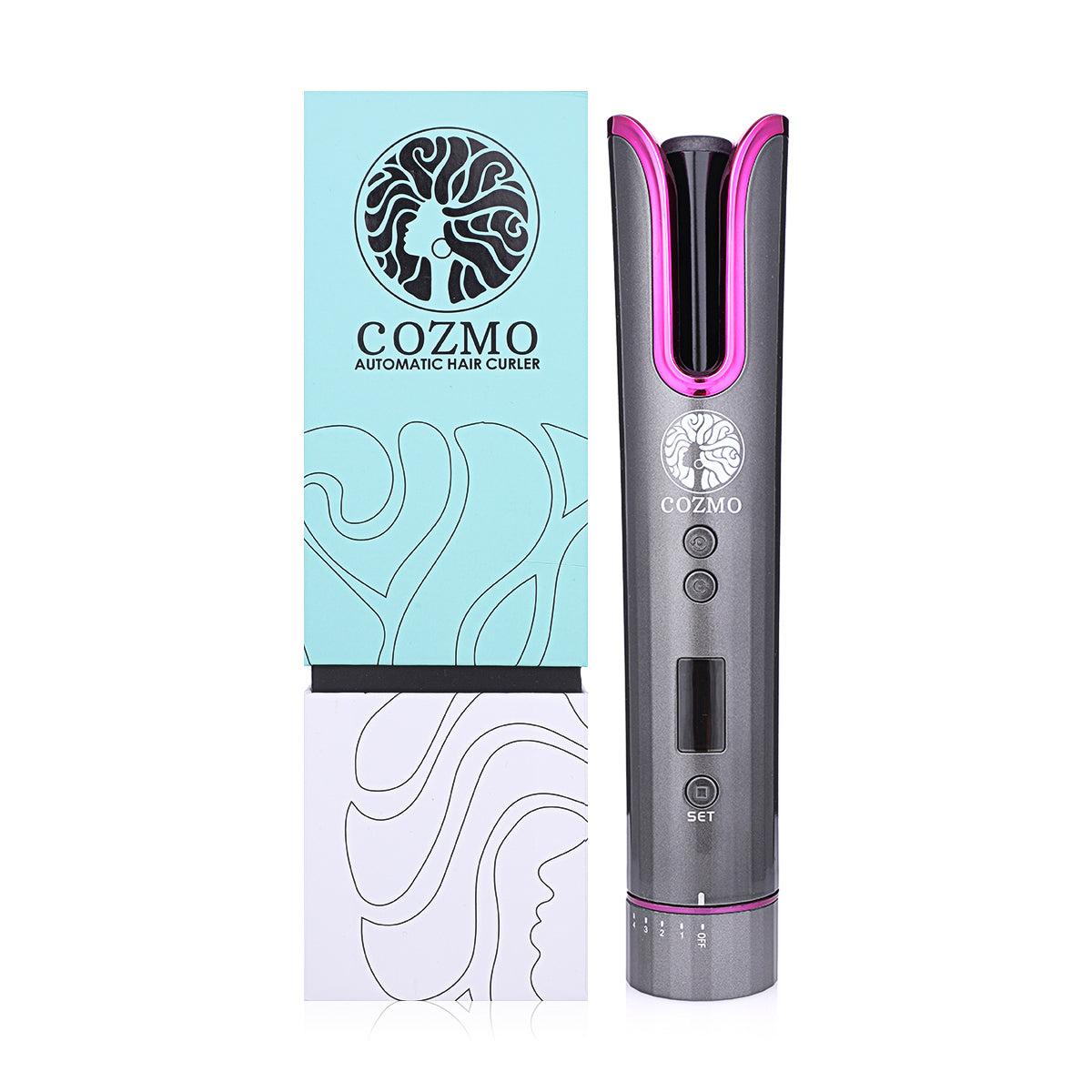 COZMO-AUTOMATIC HAIR CURLER GREY