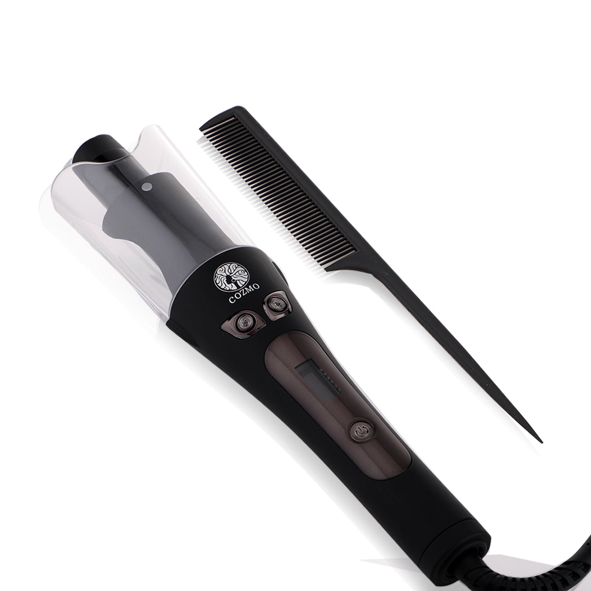 COZMO-ELECTRICAL AUTOMATIC HAIR CURLER  - BLACK