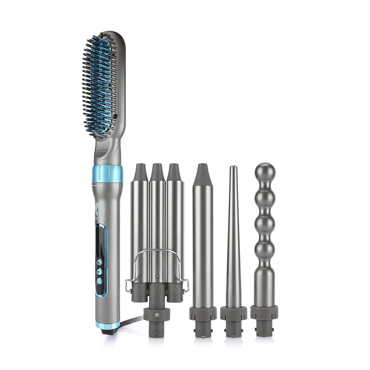 COZMO - CERAMIC IRON 5 IN 1 SET (INTERCHANGEABLE CURLING SET) - GREY