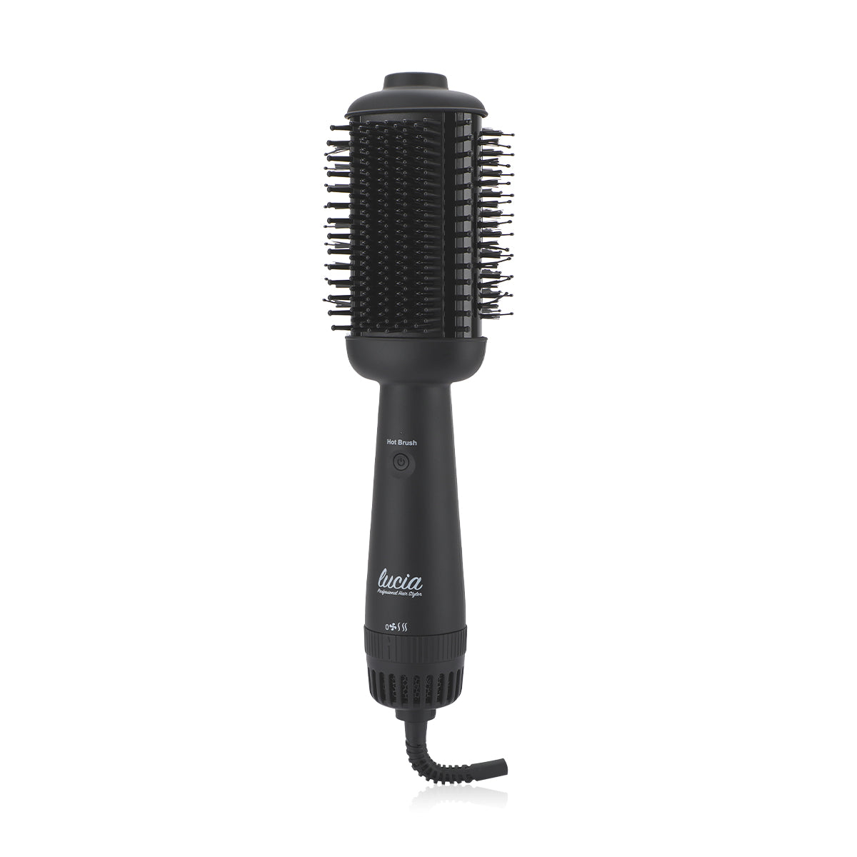 LUCIA - 2 in 1 STYLING BRUSH - BLACK