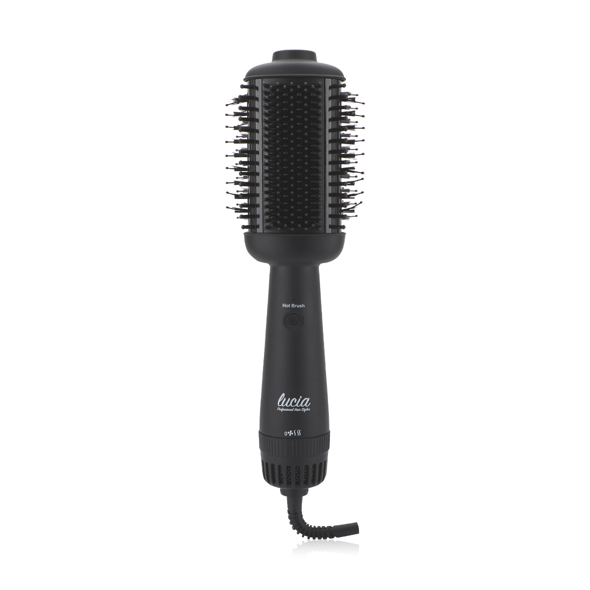 LUCIA - 2 in 1 STYLING BRUSH - BLACK