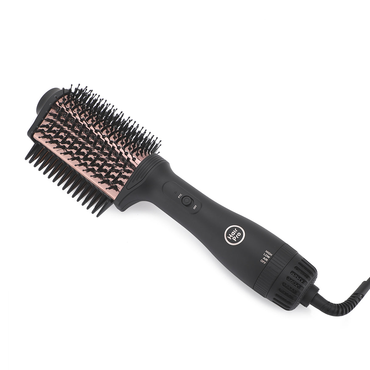 HAIR PRO - TEARDROP SHAPE HAIR DRYER BRUSH - PINK