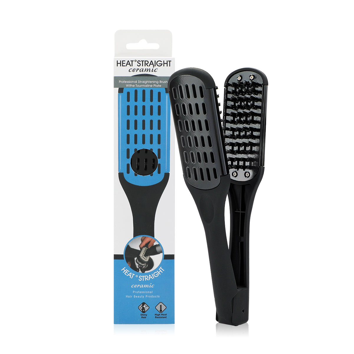 Hair Straightener Brush & Hair Dryer - LENA x Cozmo