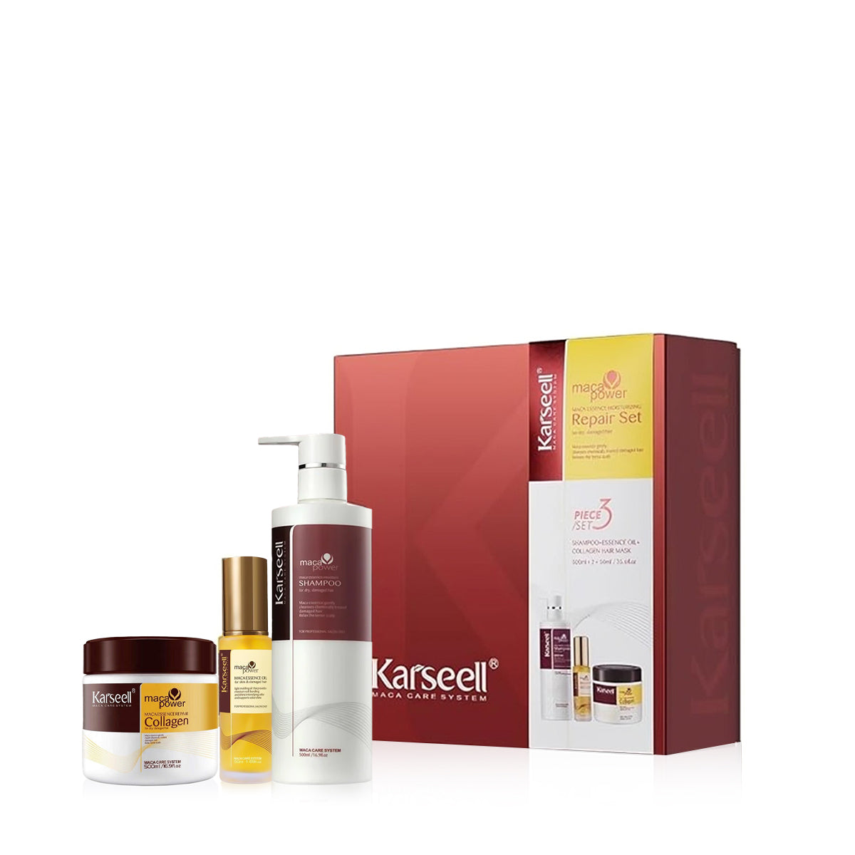 Karseell - Maca Essence Moisturizing Repair Set - 3 pcs