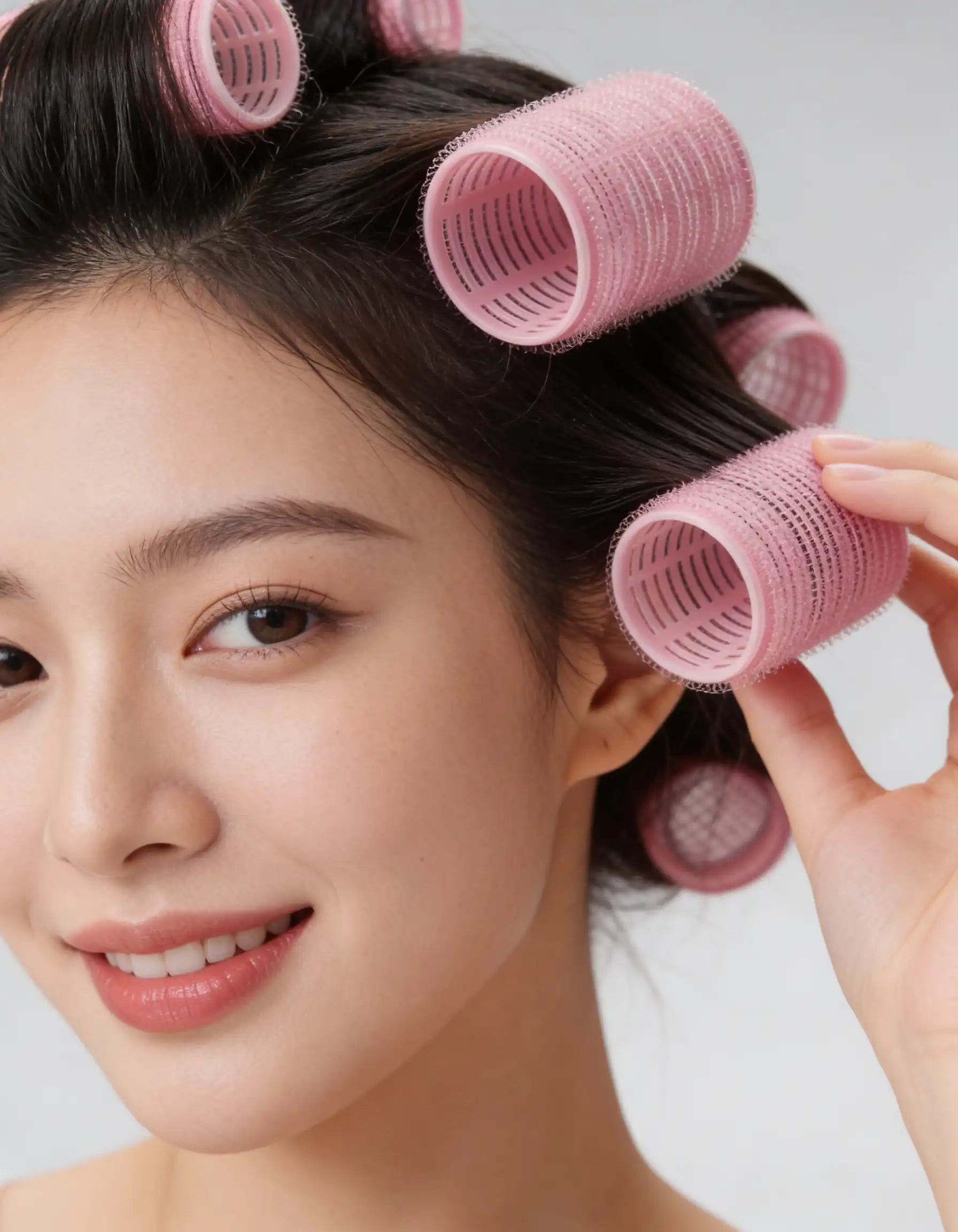 HAIR PRO HAIR ROLLERS-PEACH-6PCS
