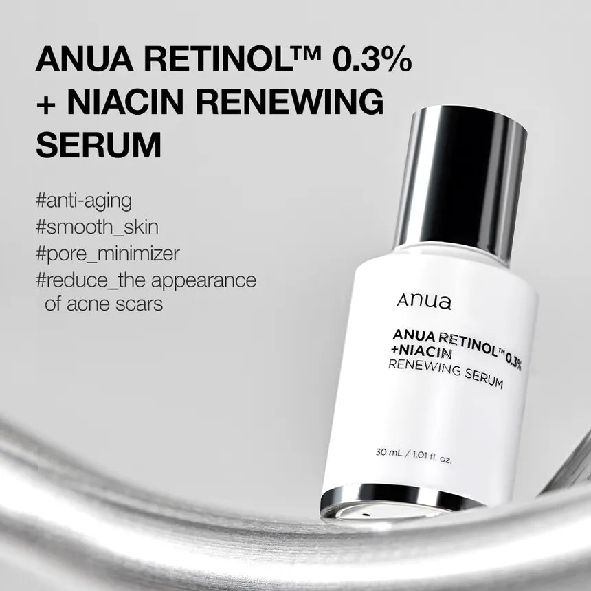 ANUA RETENOL 0.3% + NAICIN RENEWING SERUM 30ML