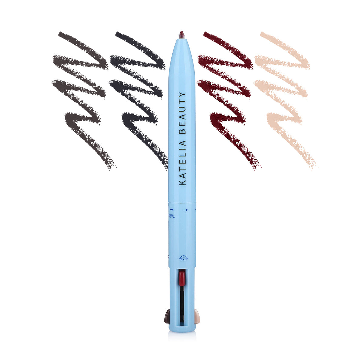 KATELIA 4 IN 1 MAKE UP PEN - BLUE PEN