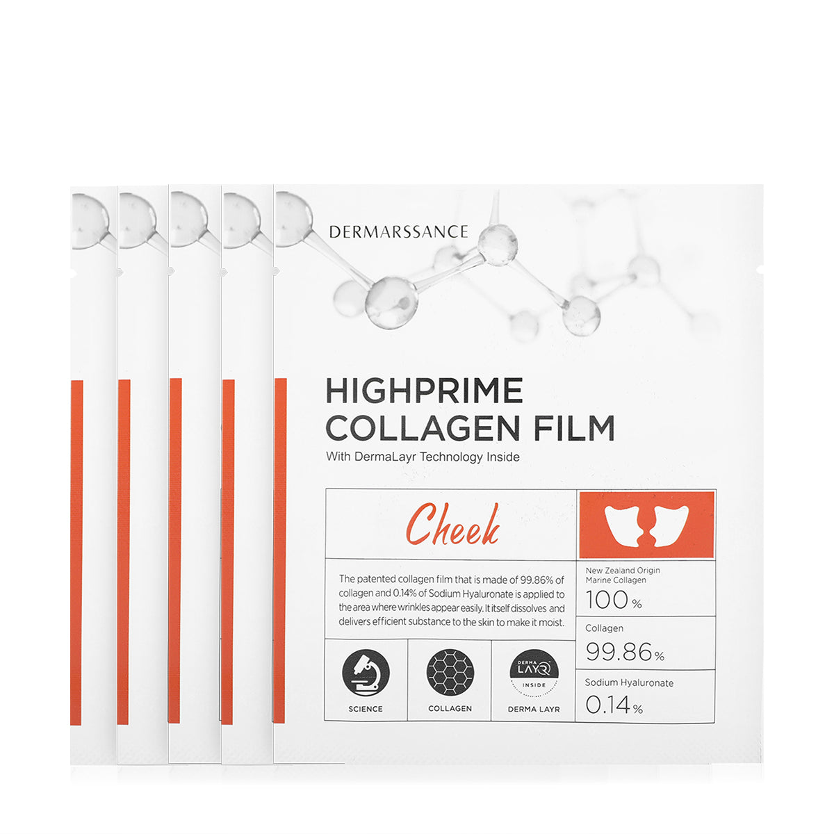 DERMARSSANCE - HIGHPRIME COLLAGEN FLIM (CHEEK) - (5PCS)