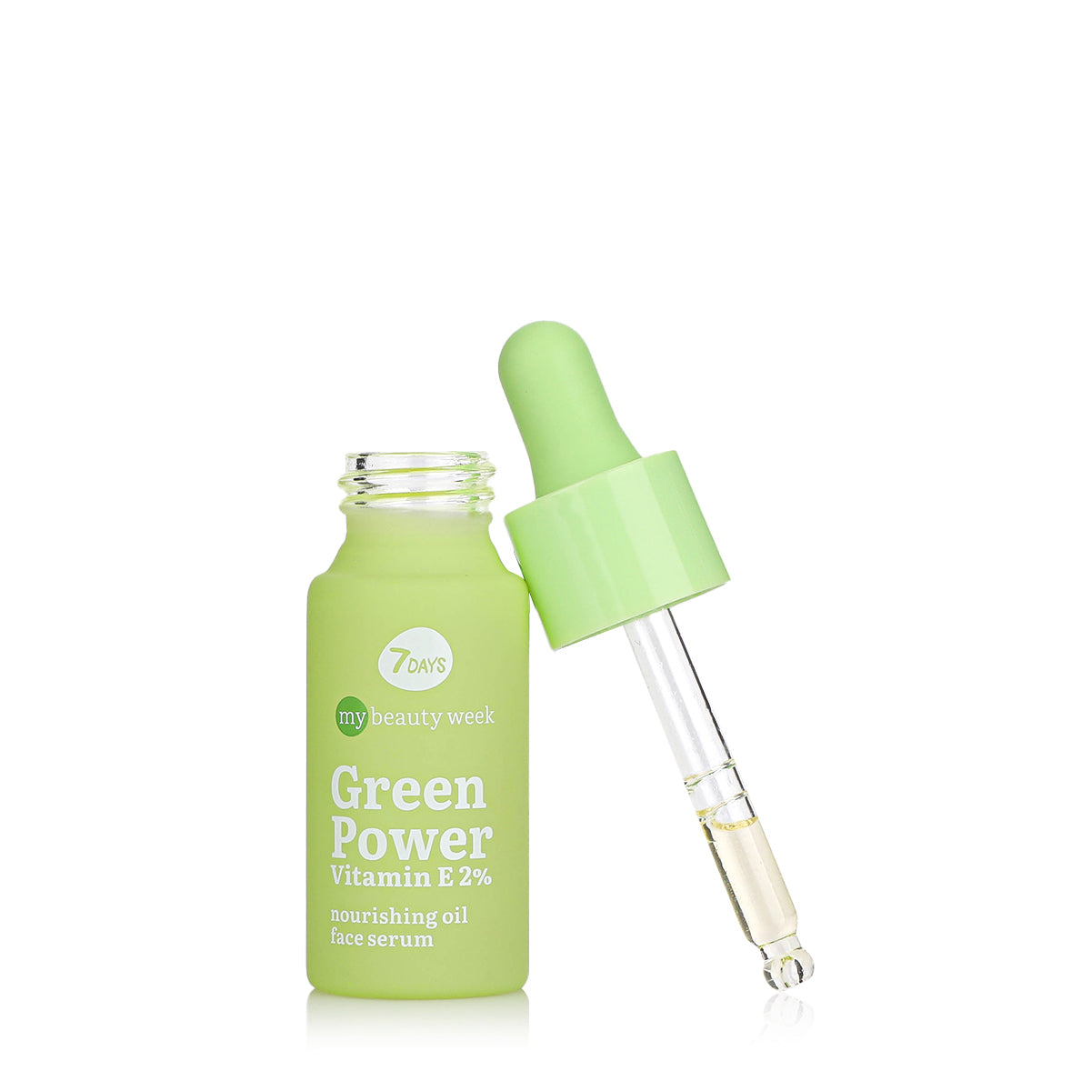 7DAYS MY BEAUTY WEEK GREEN POWER VITAMIN E 2% Nourishing oil face serum, 20 ml