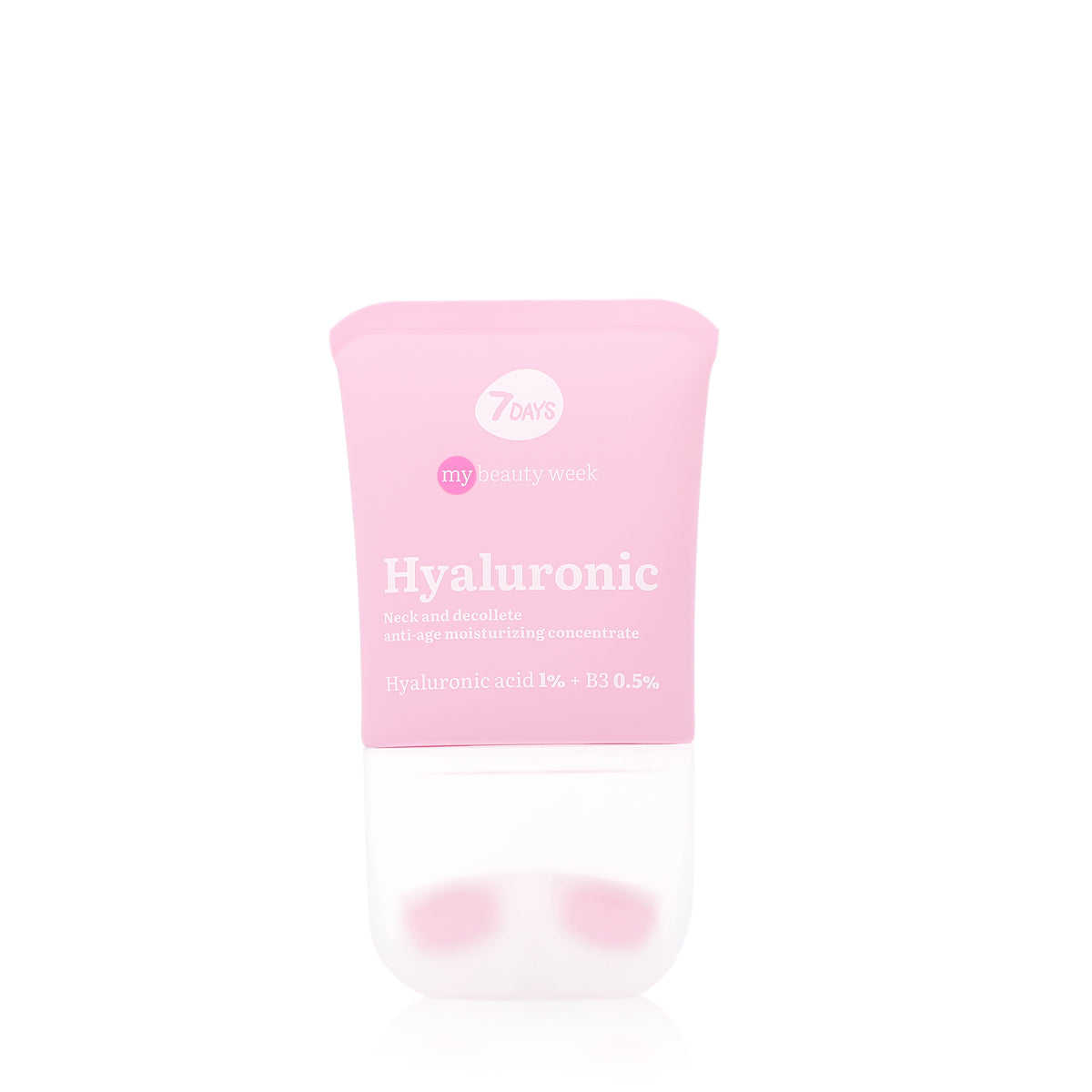 7DAYS MY BEAUTY WEEK HYALURONIC Neck and decollete anti-age moisturizing concentrate Hyaluronic acid 1% + B3 O,5%, 80 ml