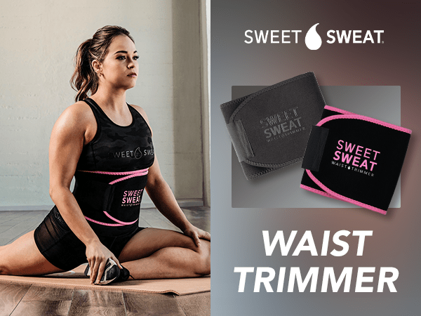 SWEAT SLIM - WAIST TREAMER - BLACK & PINK - XXL
