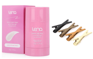 LENA- HAIR STYLING WAX STICK & SEAMLESS CLIPS X