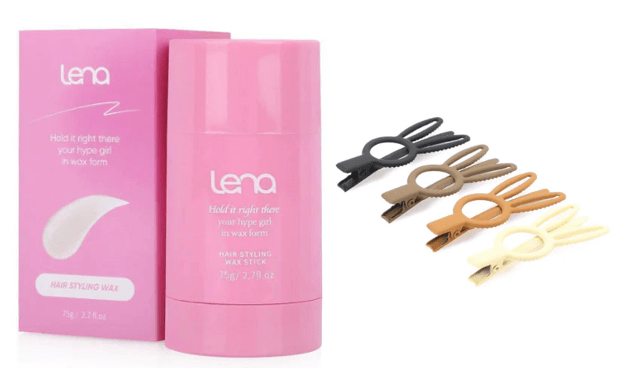 LENA- HAIR STYLING WAX STICK & SEAMLES+B38:B63S CLIPS BUNNY