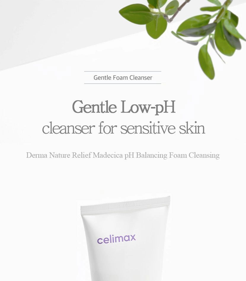 Celimax Derma Nature Relief Madecica pH Balancing Foam Cleansing
