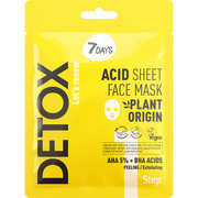 7DAYS DETOX Acid Sheet Face Mask AHA (5%) + BHA, 25 g