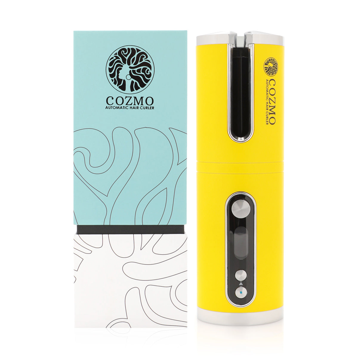 COZMO - PORTABLE AUTOMATIC HAIR CURLER YELLOW