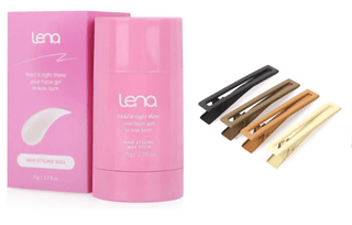 LENA- HAIR STYLING WAX STICK & SEAMLESS CLIPS RECTANGLE