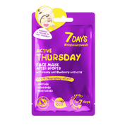 قناع الوجه  7DAYS  الخميس النشيط بعد الرياضة مع بيوني وتوت العليق الأزرق , 28 g
