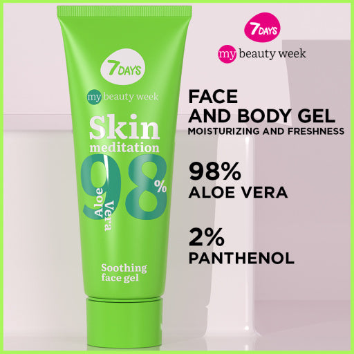 7DAYS MY BEAUTY WEEK Soothing face gel SKIN MEDITATION, 80 ml